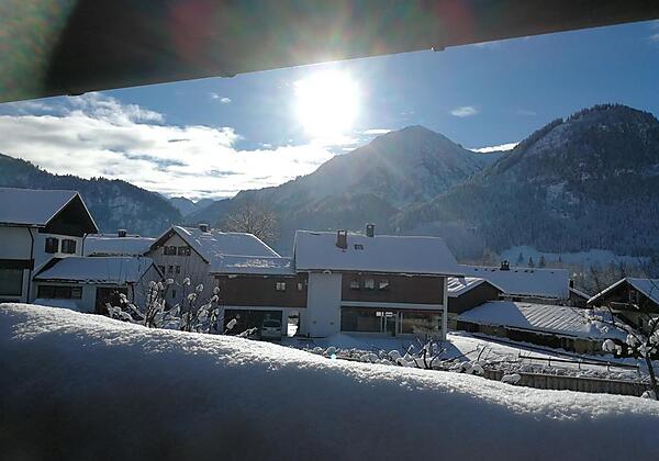 Blick vom Balkon "Rotspitze" 20.12.17
