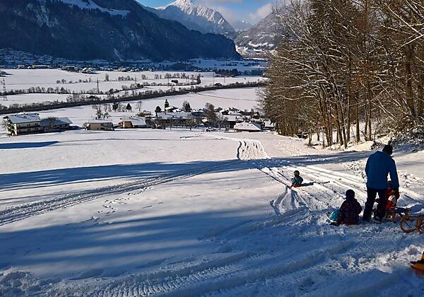 Zillertal_Bruck_holiday-home.tirol_Wiese_Rodeln_Wi