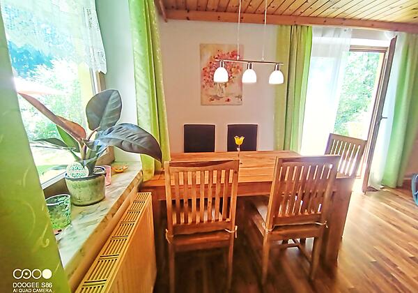 Essbereich in der Ferienwohnung Noah