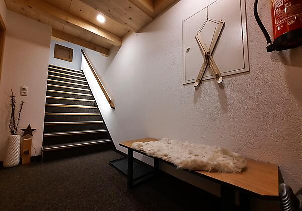 Stiegenaufgang zur Ferienwohnung