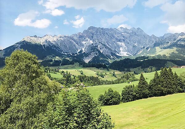 Aussicht vom Balkon - Sommer- der Hochkönig