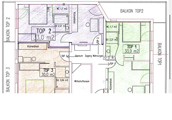 Grundriss Appartements