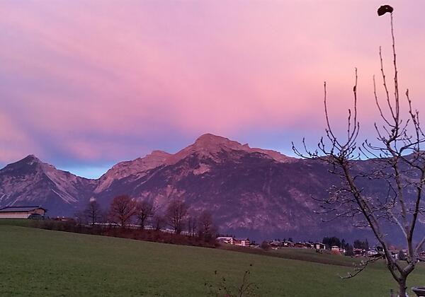 Abendstimmung über dem Haus Lisa