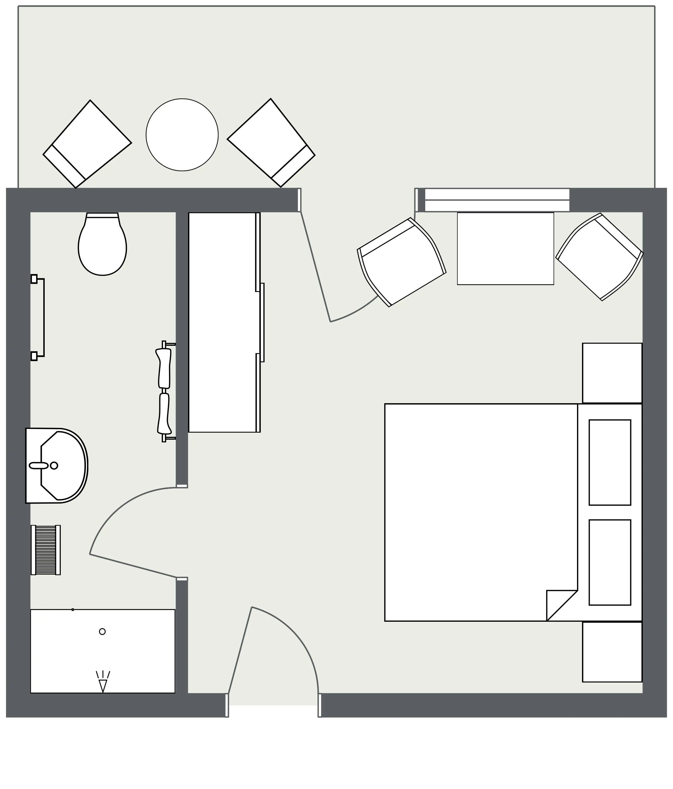 Grundriss Doppelzimmer