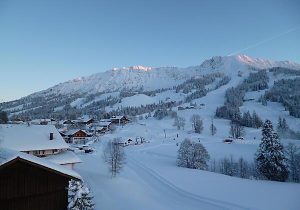 Skigebiet_Oberjoch vom Balkon der Wohnungen