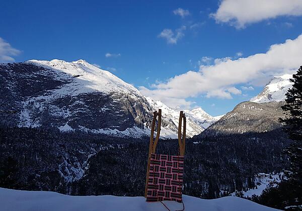 Aussicht Rodel Winter