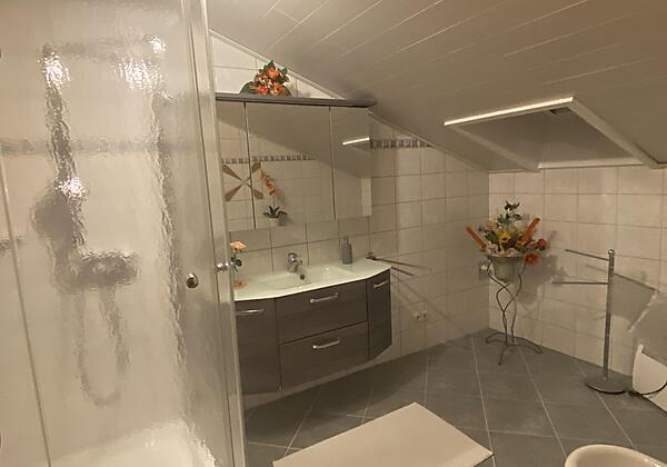 Bad mit Dusche und Bidet-WC Extraraum