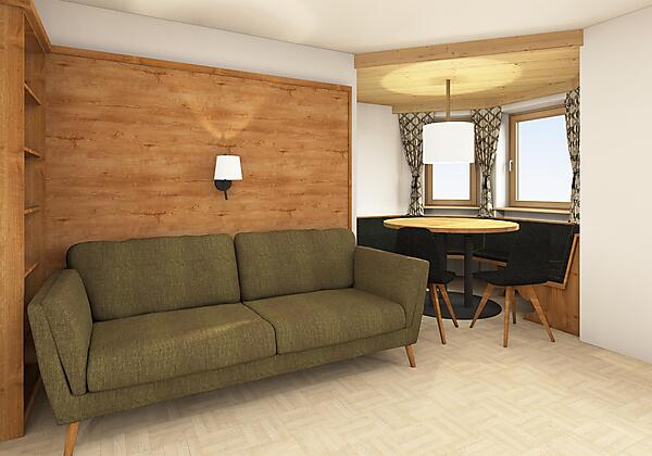 FeWo Rotspitz - Wohnbereich