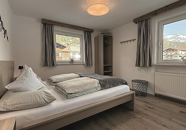 Schlafzimmer Ferienwohnung Muttekopf