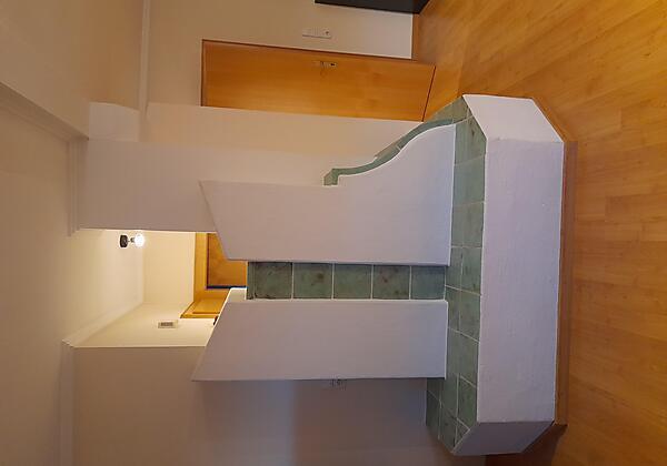 gemütlicher Kachelofen