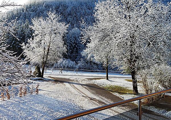 Terrassen-Blick auf den Steyrsberg