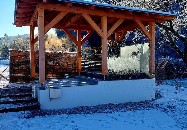 Entspannung im Whirlpool auch im Winter