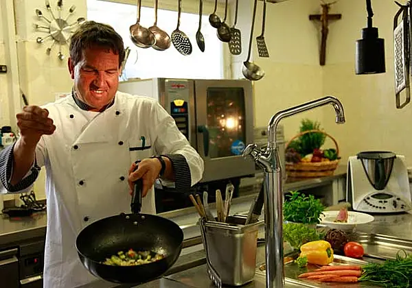 Siegi Dilitz, Hausherr und Chef de cuisine im Hotel am Reschensee