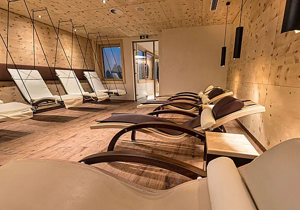 Relaxliegen im Hotel Arnika in Ischgl