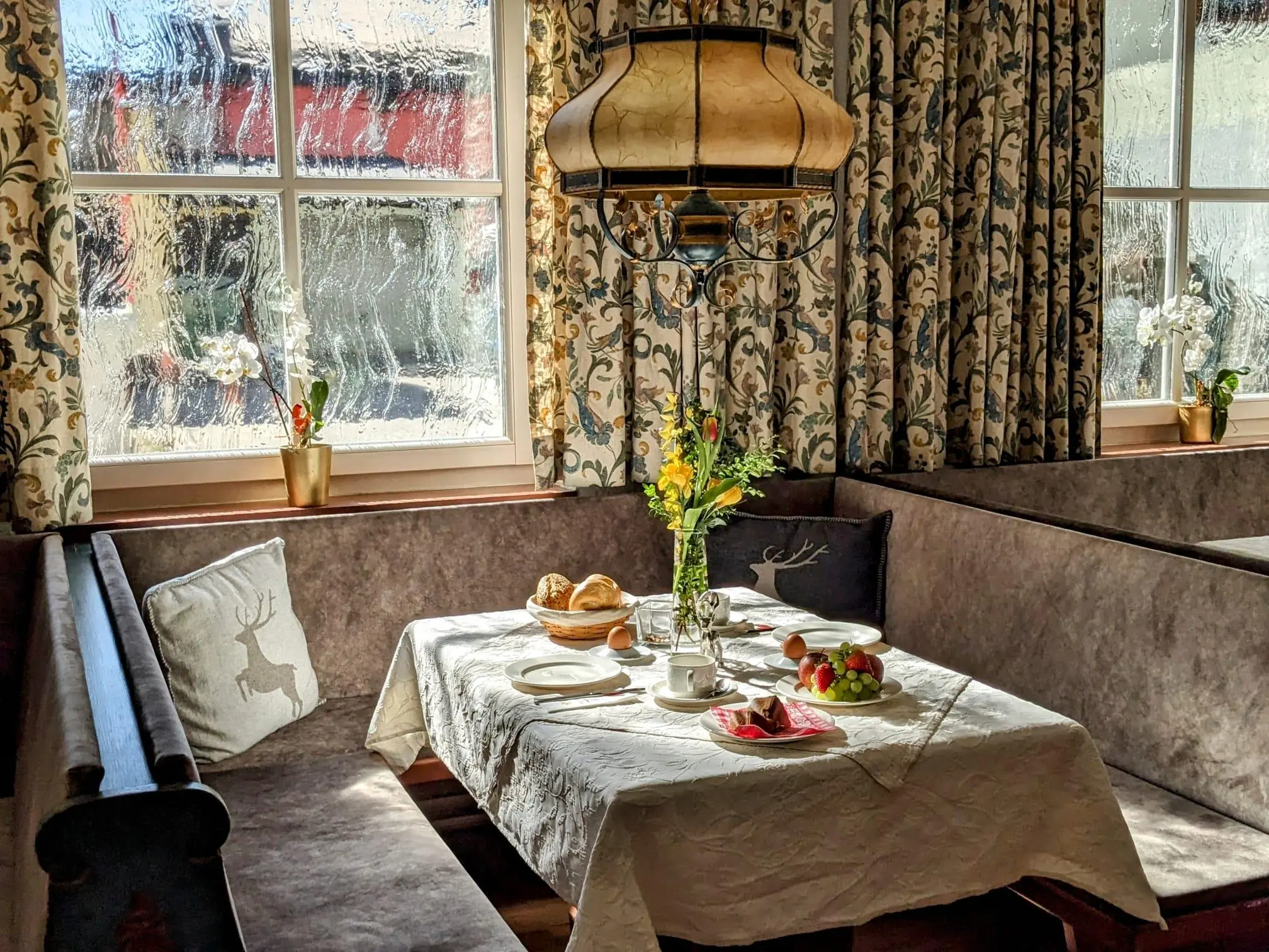 Speisesaal Frühstückstisch