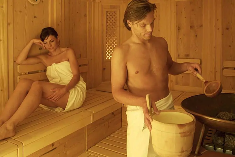 Sauna im Hotel Dolomiten in Welsberg