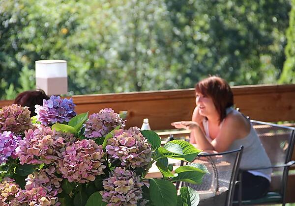 Sonne genießen auf der neuen Terasse