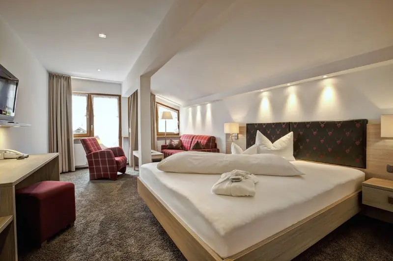 Blick ins Comfortzimmer im Hotel Gemma im Kleinwalsertal