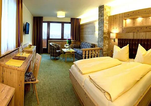 Eine Junior Suite im Hotel Huber Hochland