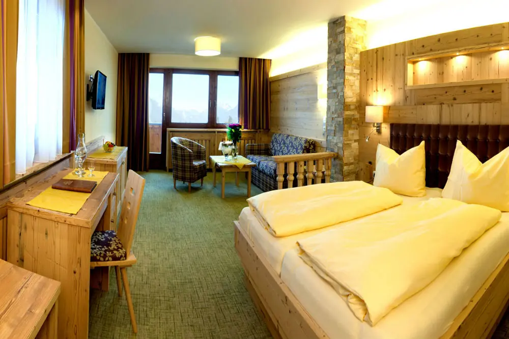 Eine Junior Suite im Hotel Huber Hochland