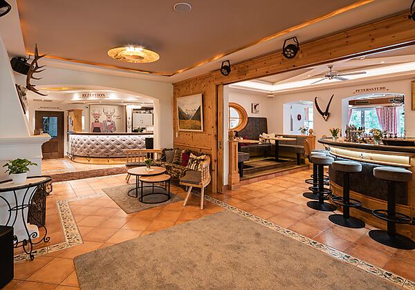 Lobby und Hotelbar Hotel Hubertus