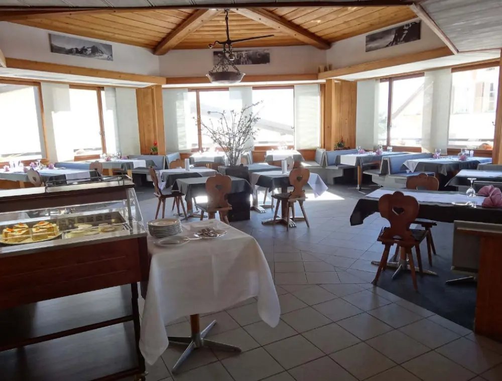 Das Restaurant Gruebi im Hotel Jungfrau in Mürren