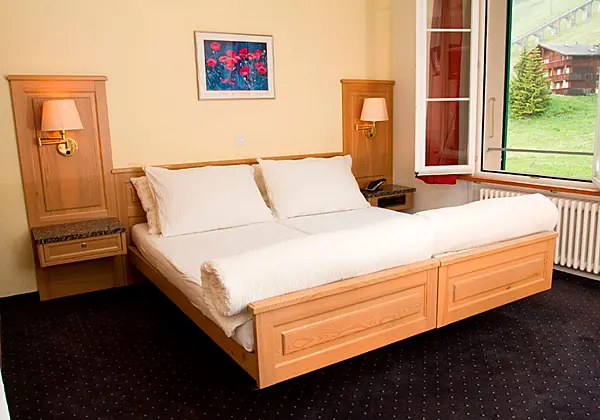 Ein Standard Zimmer im Hotel Jungfrau in Mürren