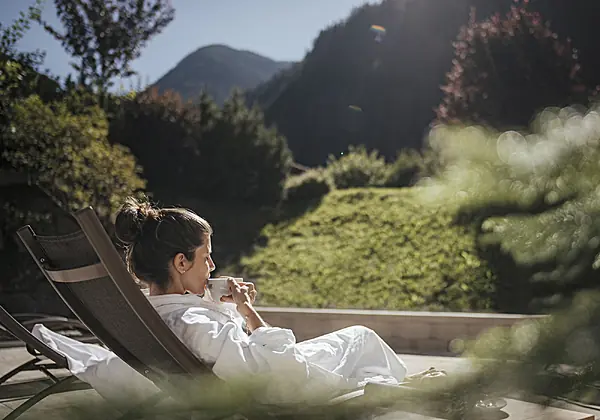 Garten am Wellnessbereich