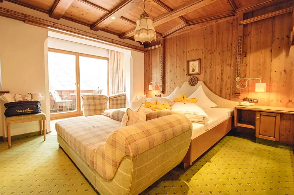 Das Doppelzimmer Superior Gletscherblick im Hotel Gletscher & Spa Neuhintertux in Tux