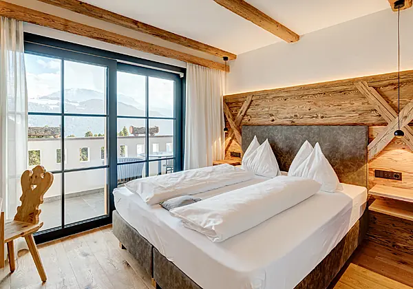 Ein Komfortzimmer in der Pension Hotel Gasser in Villanders