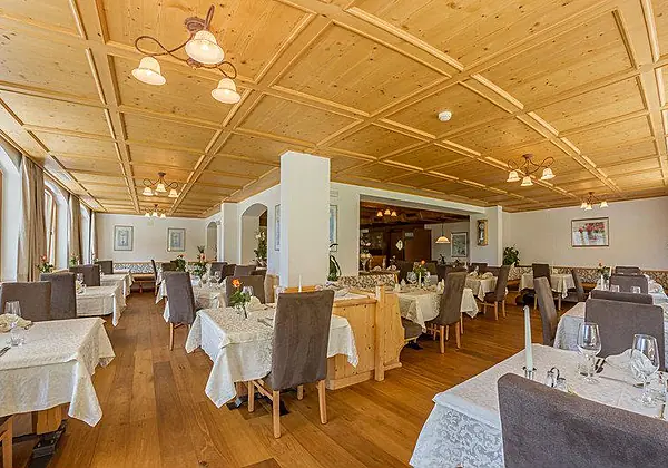 Das Restaurant im Hotel Plunger in Kastelruth