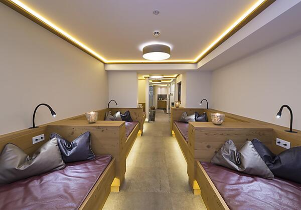 Ruheraum mit Wasserbetten