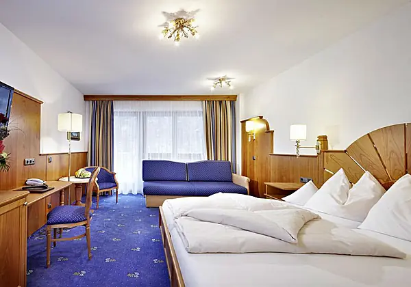 Ein Komfort-Zimmer 'Kombi' im Hotel Restaurant Jägerhof in Gerlos