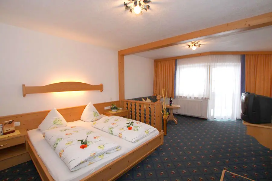 Ein Luxus Doppelzimmer im Hotel Thaneller