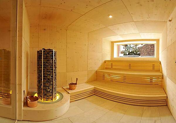 Eine Sauna im Hotel Touring