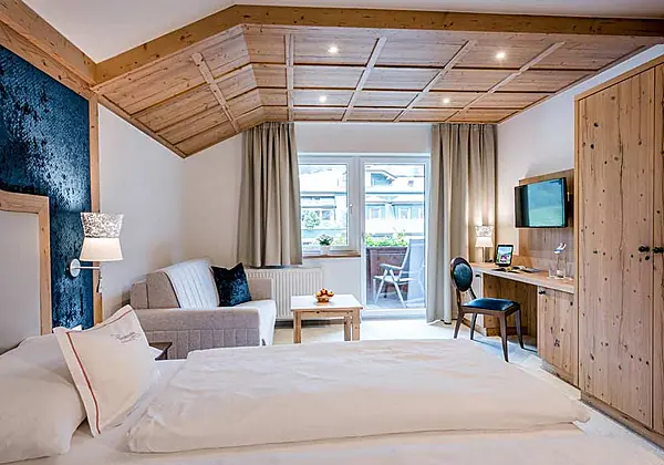 Doppelzimmer Edelweiss im Hotel Vierjahreszeiten in Tux