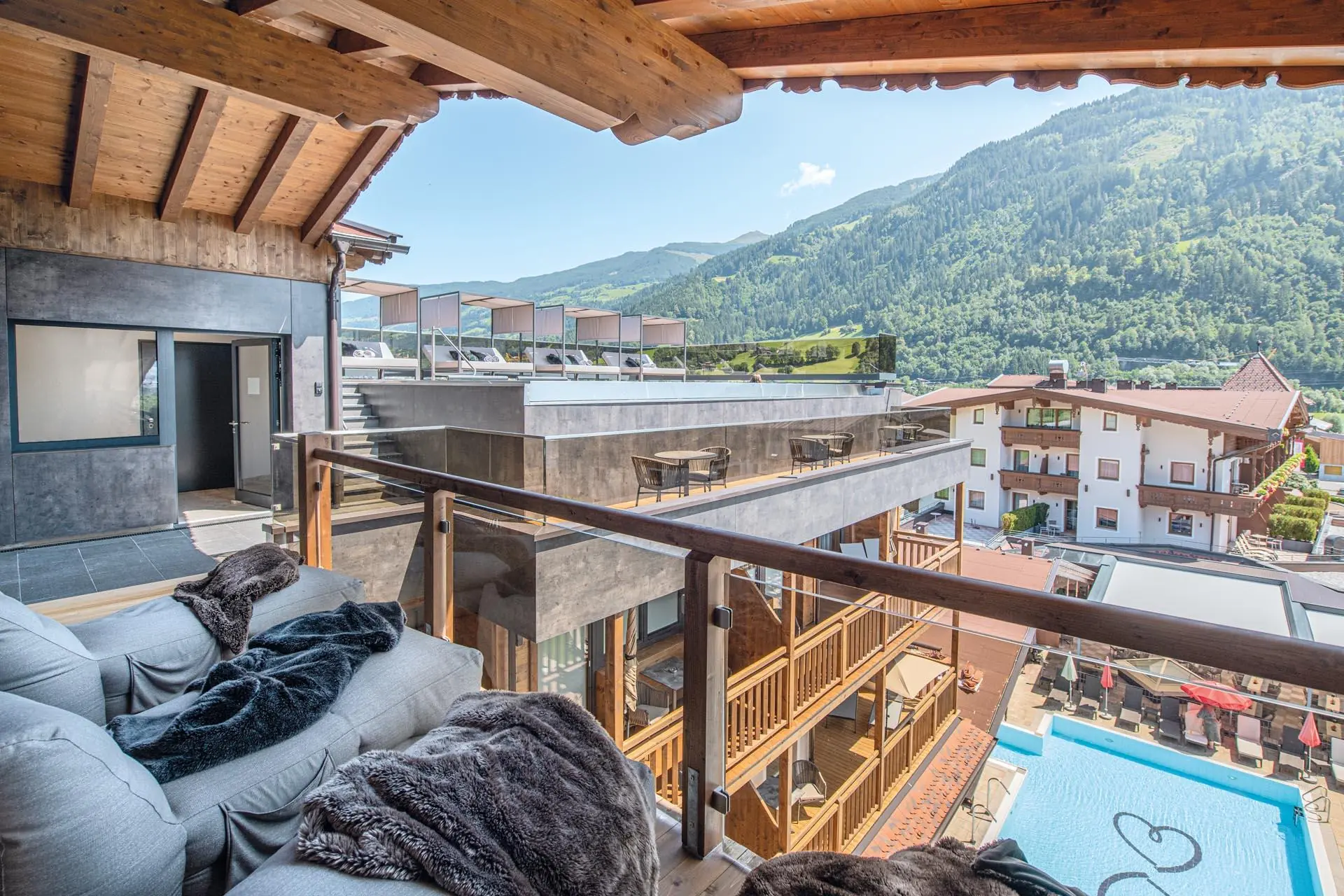 Ausblick von Sky Pool