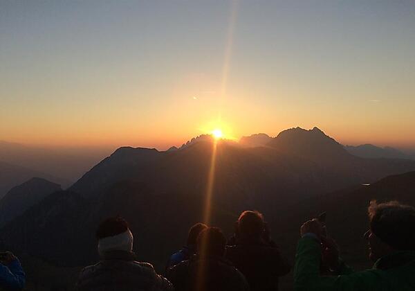Sonnenaufgang am Golzentipp