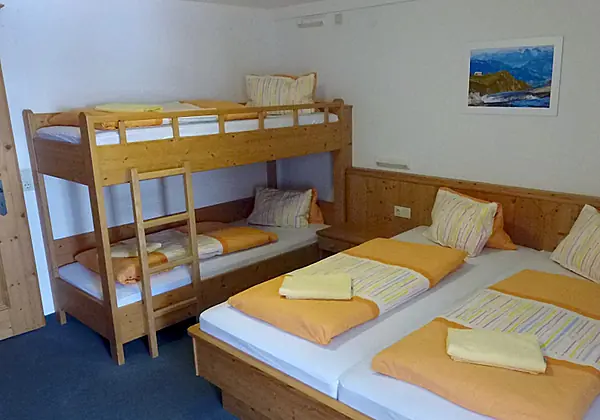 Mehrbettzimmer in der Krefelder Hütte