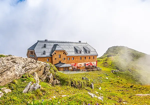 Blick auf die Krefelder Hütte