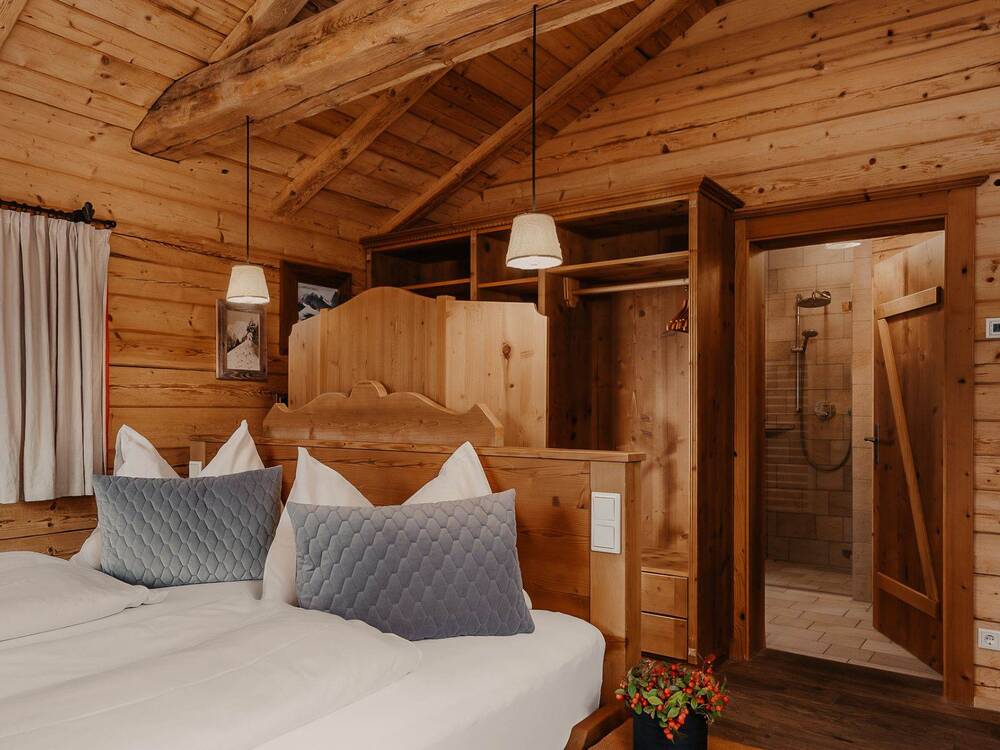 Schlafzimmer im Chalet - Chaletdorf BERGHERZ
