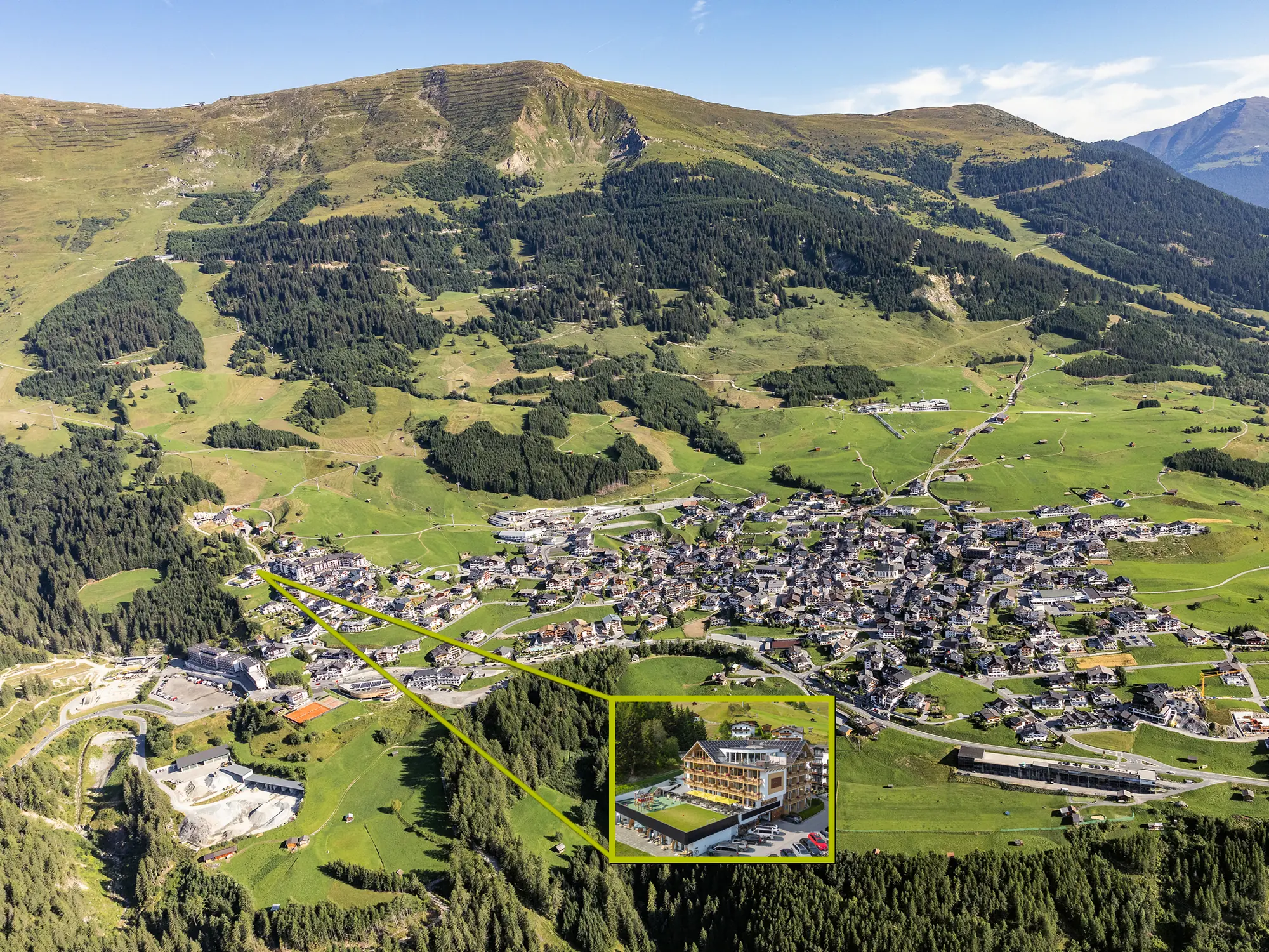 Lage des Hotel - Sommer