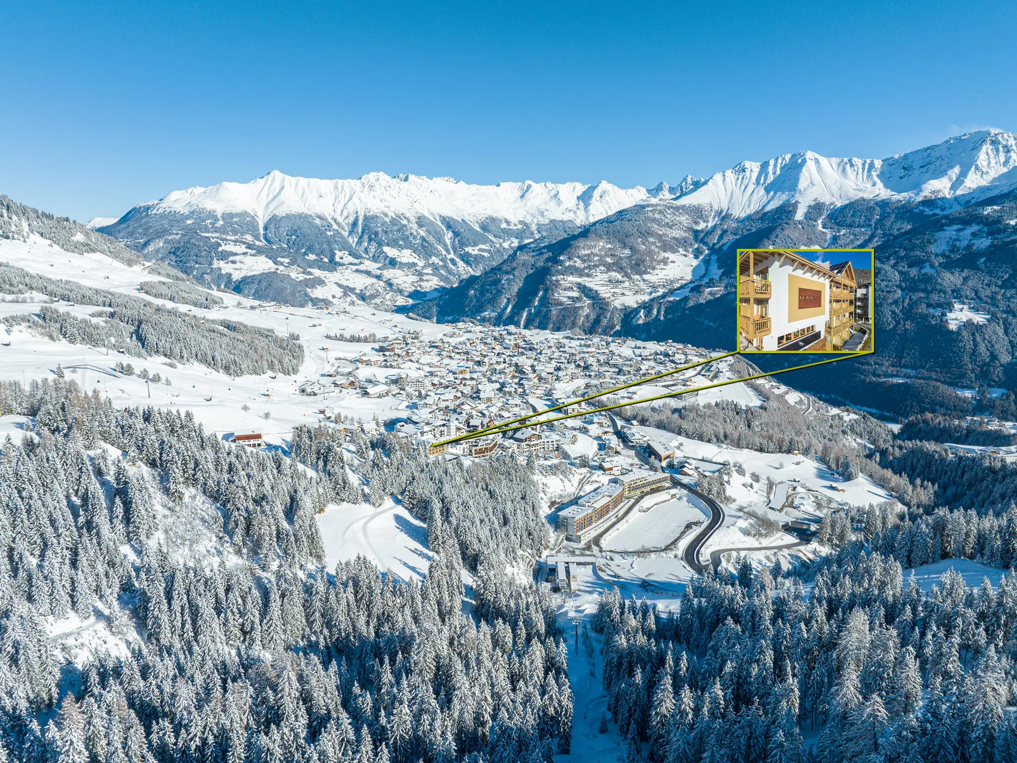 Lage des Hotel - Winter