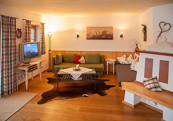 auf der Ofenbank entspannen