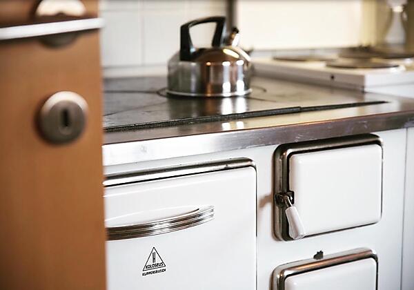 Holzofen in der Küche