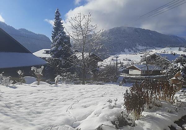 Blick vom Garten nach Südwesten