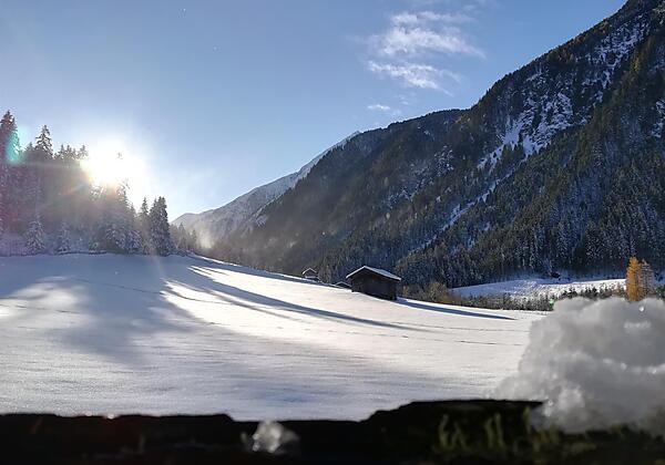 Blick vom Spazierweg