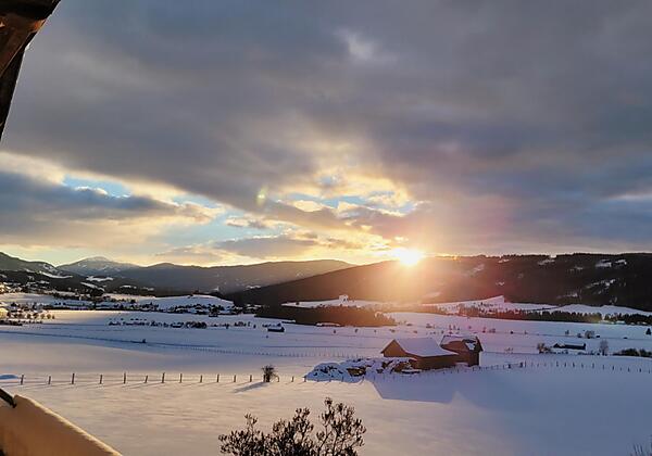 Sonnenaufgang mit Blick nach Links "Mariapfarr "