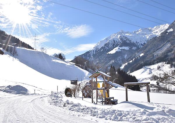 Aussicht Berge Spielplatz