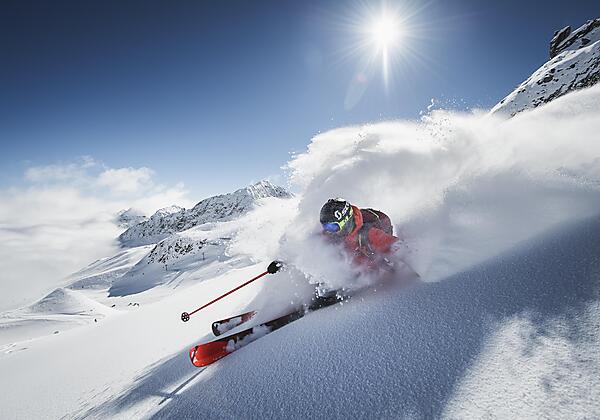 Skifahren im Stubai